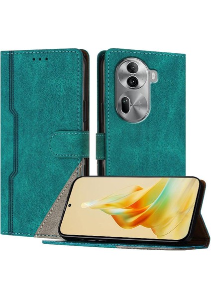 Oppo Oppo 11 Pro 5g Için Kılıf Pu Deri Handy Standı Cüzdan Kart Yuvaları (Yurt Dışından)