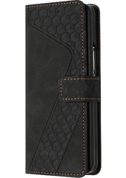 Samsung Galaxy Z Için Telefon Kılıfı Fold 6 Kickstand Manyetik Kart Yuvaları Kapak (Yurt Dışından)