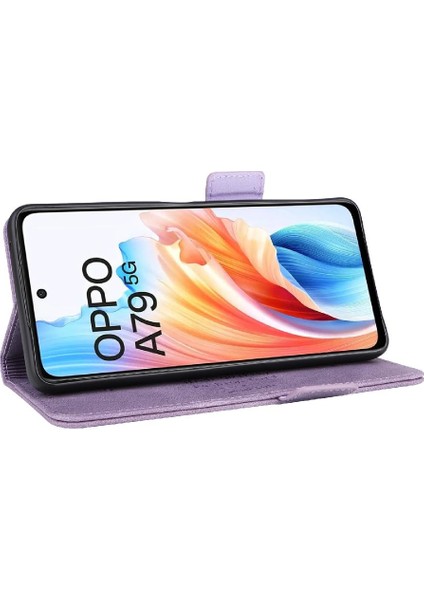 Kart Tutucu Kickstand Tam ile Oppo A79 5g Koruyucu Kapak Için Kılıf (Yurt Dışından)