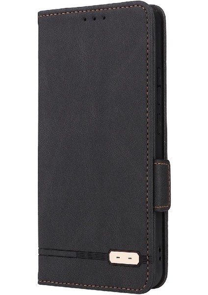 Oppo Realme C30 Kart Ekleme Deri Için Kılıf Folio Flip Case Tam (Yurt Dışından)