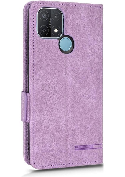 Oppo A15/A15S Deri Folio Flip Case Tam Koruma Kartı Için Kılıf (Yurt Dışından)