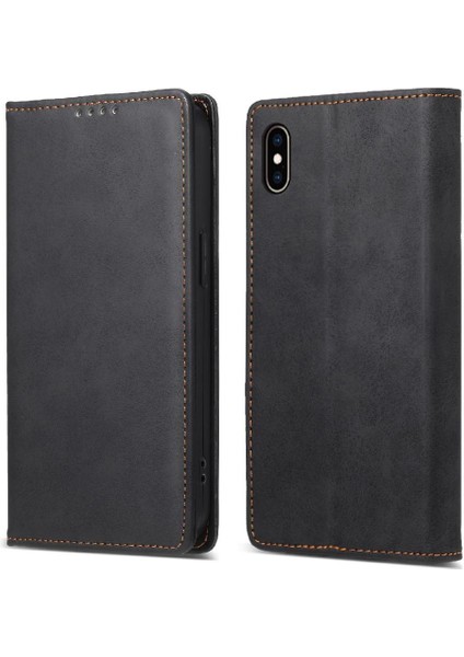 IPhone Xs Max Darbeye Iş Rahat Tpu Kart Yuvası Için Flip Case (Yurt Dışından)