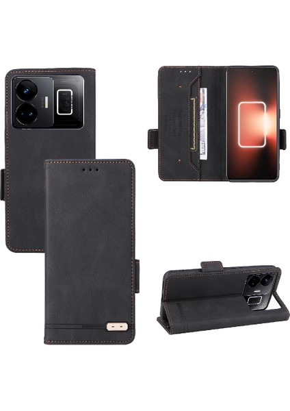 Realme Case Tam Koruma Deri Folio Flip Case Koruyucu Kılıf (Yurt Dışından)
