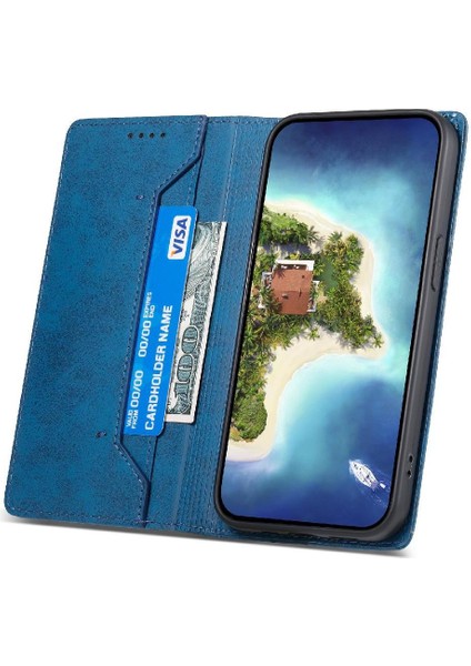 IPhone 13 Için Flip Case Pro Kart Yuvası Kickstand Darbeye Iş Tpu (Yurt Dışından)