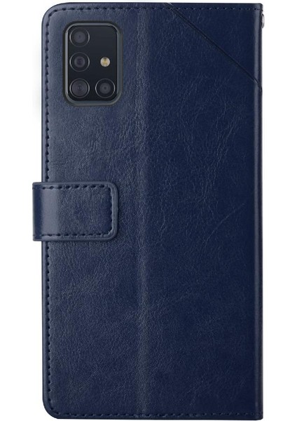 Samsung Galaxy A51 5g Için Kılıf Telefon Kılıfı Kapak Kapak Kitap Katlanır Deri (Yurt Dışından)