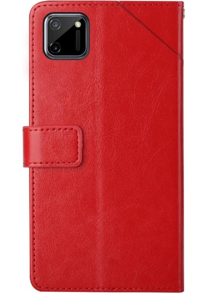 Realme C11 Telefon Kılıfı Için Kılıf Darbeye Tpu Kabuk Kickstand Dayanıklı Flip (Yurt Dışından)