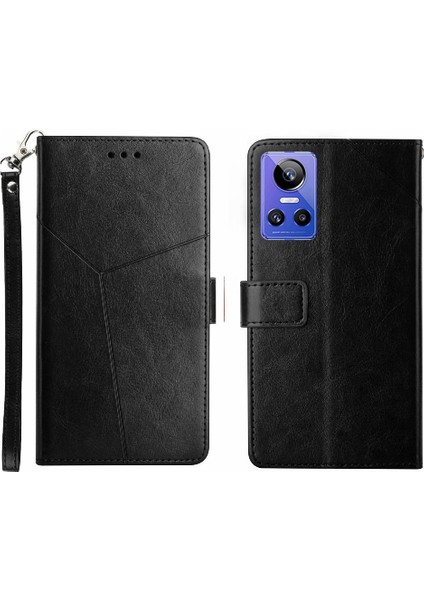 Realme Gt Neo 3 Telefon Kılıfı Için Kılıf Kapak Kapak Kitap Katlanır Darbeye Tpu (Yurt Dışından)