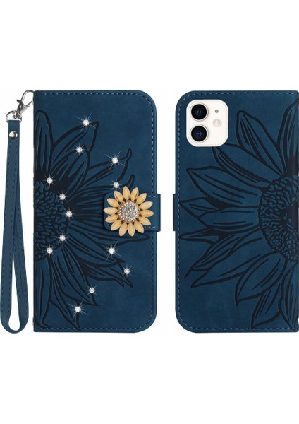 Iphone 12 Için Kılıf Mini Telefon Kılıfı Kart Tutucu Darbeye Tpu Kabuk Pu (Yurt Dışından)