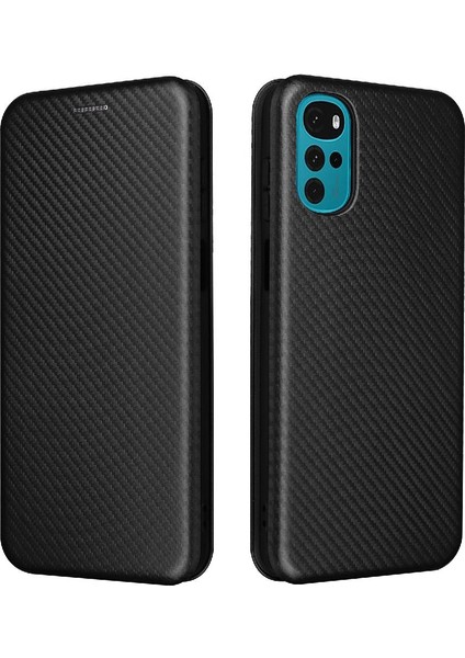 Gx Shop Motorola Moto G22 Manyetik Karbon Fiber ile Tam Koruma (Yurt Dışından)