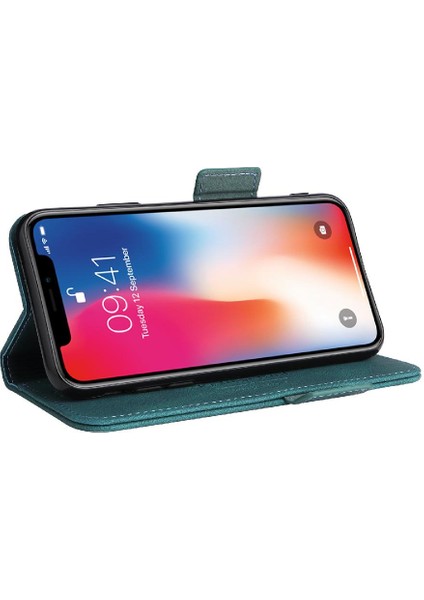 Kart Tutucu ile iphone X/xs Için Kılıf Kickstand Deri Folio Flip Case (Yurt Dışından)