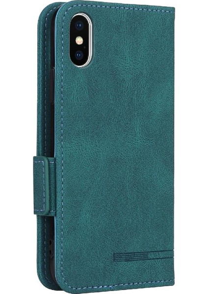 Kart Tutucu ile iphone X/xs Için Kılıf Kickstand Deri Folio Flip Case (Yurt Dışından)