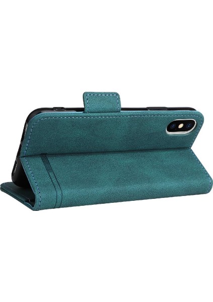 Kart Tutucu ile iphone X/xs Için Kılıf Kickstand Deri Folio Flip Case (Yurt Dışından)