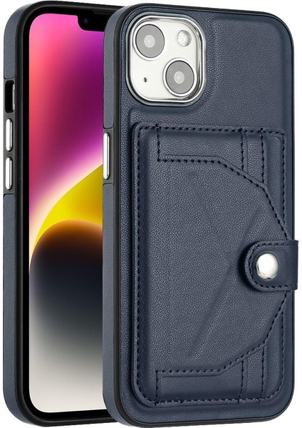 IPhone 15 Için Kılıf Artı Kart Tutucu Kickstand Koruyucu Kapak Premium Pu (Yurt Dışından)