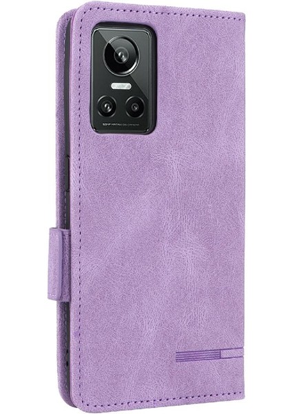 Kart ile Realme Gt Neo3 Kart Ekleme Deri Folio Flip Case Için Kılıf (Yurt Dışından)