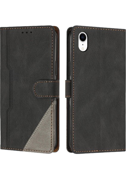 Iphone iphone Xr Manyetik Kapatma Handy Standı Cüzdan Pu Deri Kılıf (Yurt Dışından)