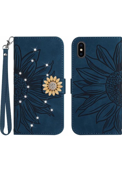 Iphone X/xs Telefon Kılıfı Flip Cüzdan Kredi Kartı Kartı Tutucu Pu Tpu (Yurt Dışından)