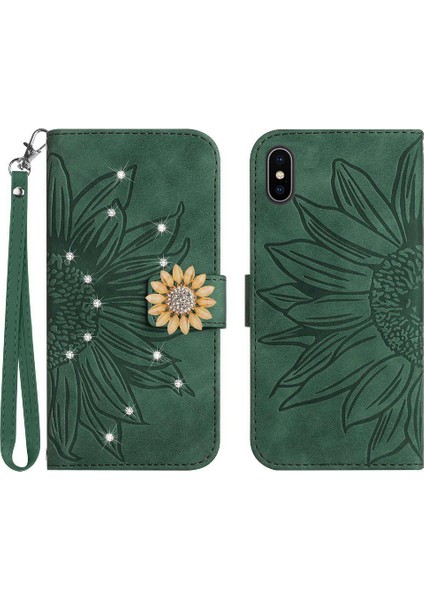 Iphone Xs Max Telefon Kılıfı Için Kılıf Darbeye Tpu Kabuk Pu Deri Flip (Yurt Dışından)