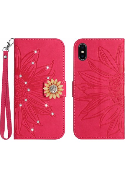 Iphone Xs Max Telefon Kılıfı Için Kılıf Darbeye Tpu Kabuk Pu Deri Flip (Yurt Dışından)