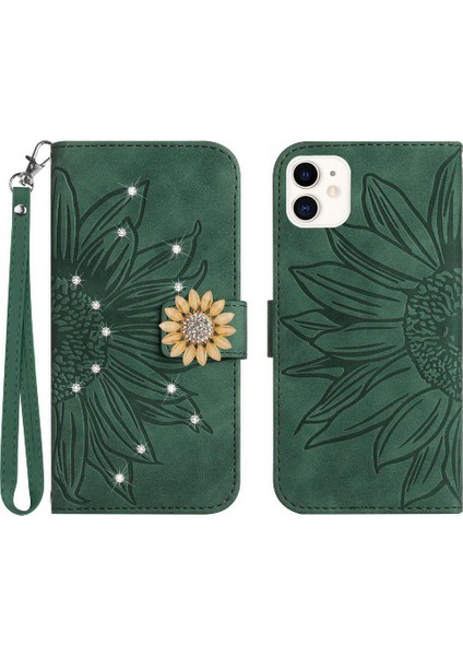 Iphone 12 Için Kılıf Mini Telefon Kılıfı Kart Tutucu Darbeye Tpu Kabuk Pu (Yurt Dışından)
