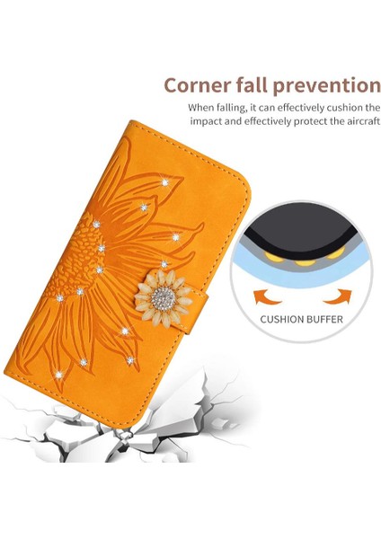 Iphone 12 Için Kılıf Pro Telefon Kılıfı Pu Deri Kapak Çevirin Kart Tutucu Tpu (Yurt Dışından)