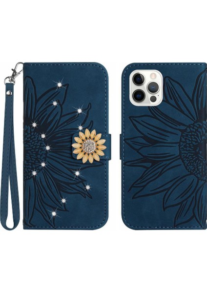 Iphone 12 Için Kılıf Pro Telefon Kılıfı Pu Deri Kapak Çevirin Kart Tutucu Tpu (Yurt Dışından)