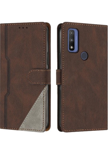 Motorola Moto G Saf Kart Yuvaları Için Kılıf Kapak Pu Deri Handy Standı (Yurt Dışından)