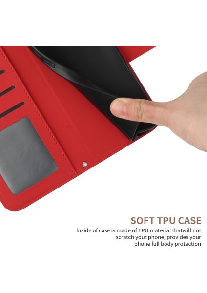 Iphone 12 Için Kılıf Pro Telefon Kılıfı Pu Deri Kapak Çevirin Kart Tutucu Tpu (Yurt Dışından)