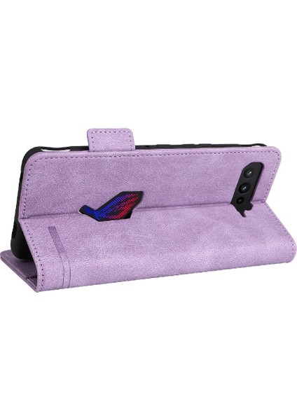 Asus ROG5/ZS673KS Tam Koruma Deri Folio Flip Case ile (Yurt Dışından)
