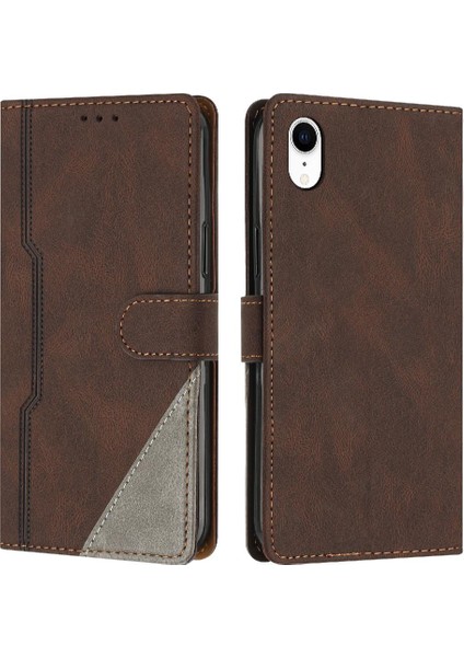 Iphone iphone Xr Manyetik Kapatma Handy Standı Cüzdan Pu Deri Kılıf (Yurt Dışından)