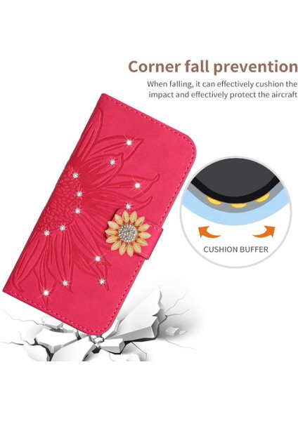 Iphone 14 Için Kılıf Pro Max Telefon Kılıfı Pu Deri Kapak Çevirin Cüzdan (Yurt Dışından)