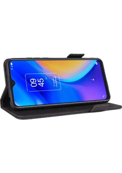 Tcl 20SE Kart Ekleme Deri Için Kılıf Folio Flip Case Tam Koruma (Yurt Dışından)