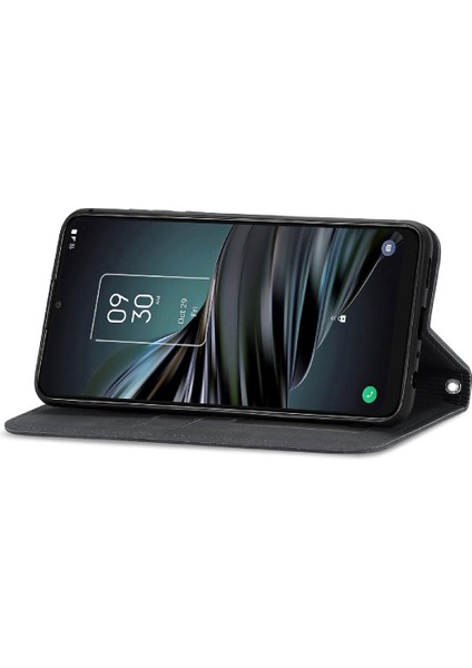 Tcl 20XE Kordon Deri Çanta Fermuar Basit Iş Cüzdan Için Kılıf (Yurt Dışından) modelleri