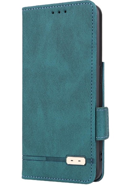 Realme C21Y/C25Y Deri Folio Flip Case Koruyucu Kapak Kartı Için Kılıf (Yurt Dışından)