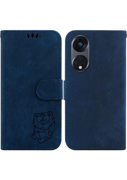 Oppo Için Kılıf Oppo 8t 5g Kart Cep Flip Folio Tutucu Kapak Kabartmalı Sevimli (Yurt Dışından)