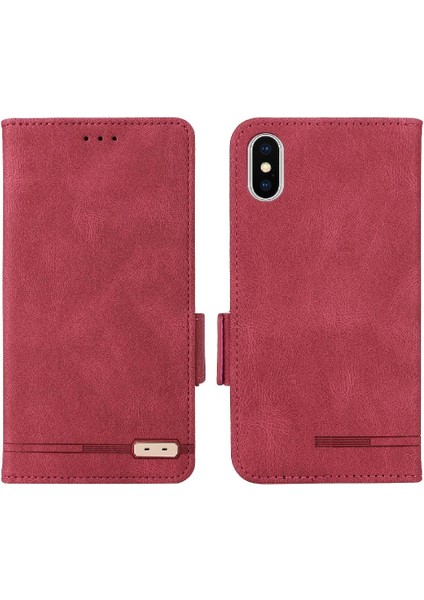 Kart Tutucu ile iphone X/xs Için Kılıf Kickstand Deri Folio Flip Case (Yurt Dışından)