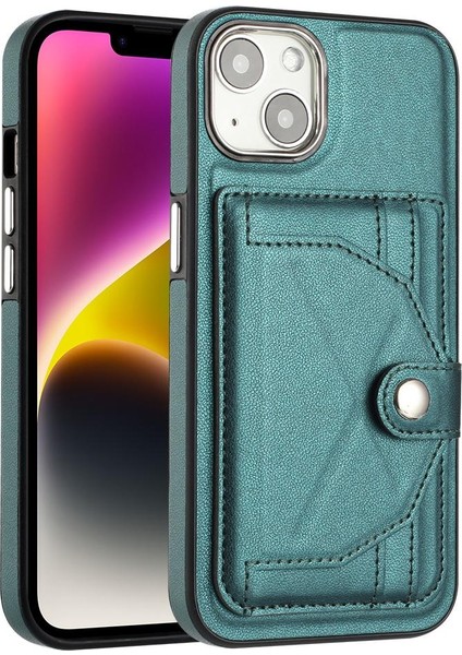 IPhone 15 Için Kılıf Artı Kart Tutucu Kickstand Koruyucu Kapak Premium Pu (Yurt Dışından)