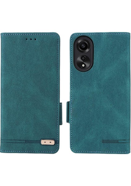 Oppo A78 4g Tam Koruma Deri Için Kılıf Folio Flip Case Kart Kapak (Yurt Dışından)