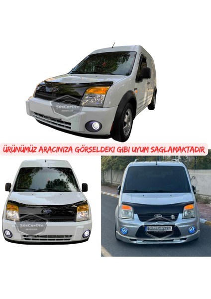 Ford Transit Connect 2002-2013 Uyumlu Üniversal Mercekli Angel Sis Farı Metal Su Geçirmez 76 mm Turuncu Halkalı Gündüz Farı Angel Eyes 2 Adet modelleri