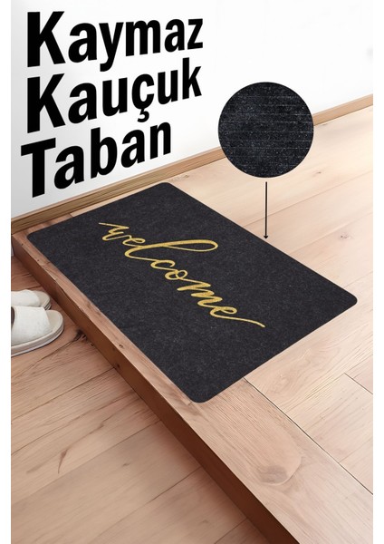 Welcome Kauçuk Tabanlı Kapı Önü Paspası