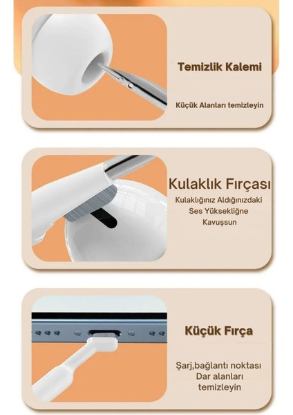 21 In 1 Temizlik Kiti Şarjlı Süpürgeli Elektronik Cihaz Kalvye Air Pods Kulaklık Temizleme Seti Q21