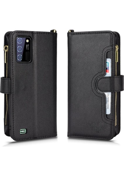 Oukitel C25 Için Kılıf Deri Kapak Kart Tutucu Manyetik Pu Deri Flip (Yurt Dışından)
