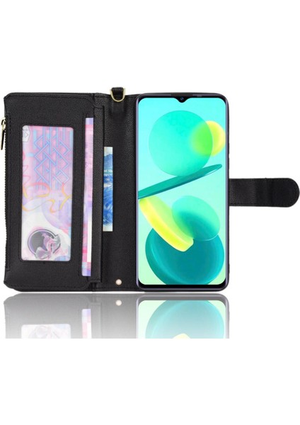 Oukitel C25 Için Kılıf Deri Kapak Kart Tutucu Manyetik Pu Deri Flip (Yurt Dışından) fırsatları
