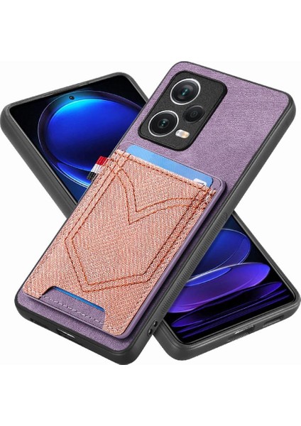 Xiaomi Redmi Için Not 12 Pro 5g Kot Cep Tasarım Manyetik Araba (Yurt Dışından)