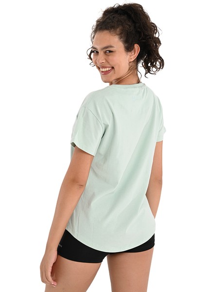 Icona2 Kadın Yeşil Günlük Stil T-Shirt 24YKTL18D20-MNT fiyatları