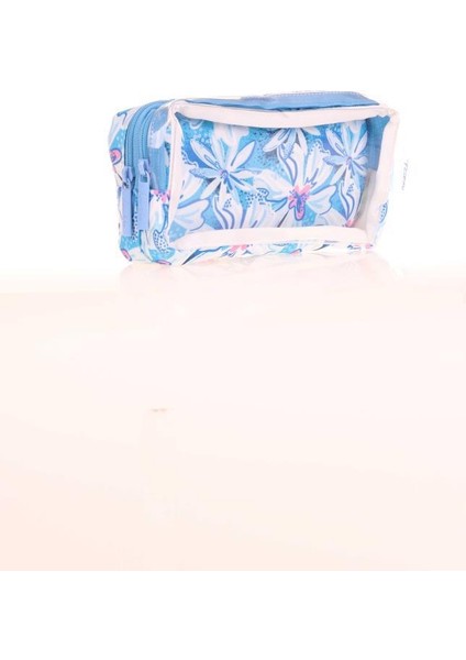 Transparent Spring Kalem Çantası Blue Flowers K2614 fiyatları