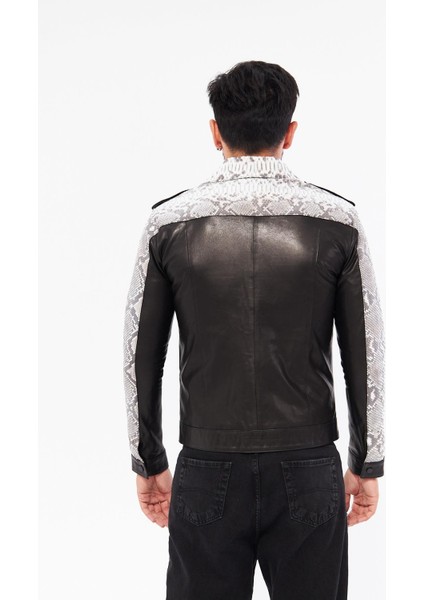 DER737P Hakiki Piton Derisi Erkek Bej Mont fırsatları