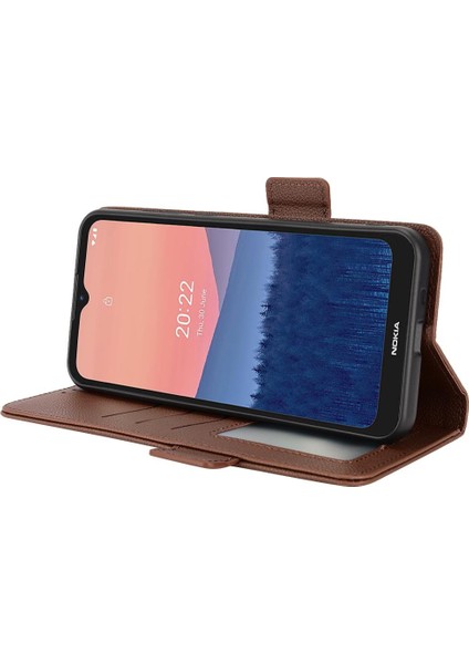 Nokia C21 Manyetik Cüzdan Kart Yuvaları Için Kılıf Tutucu Yan Toka Pu Deri (Yurt Dışından) fiyatları