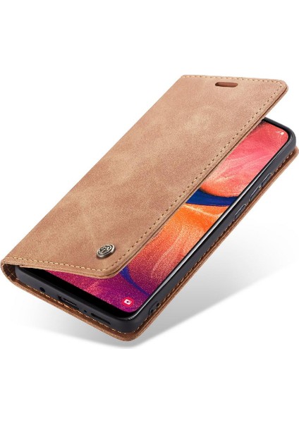 Samsung Galaxy A20 Için Flip CASE/A30/M10S Flip Folio Kitap Vintage Pu Kılıf (Yurt Dışından)