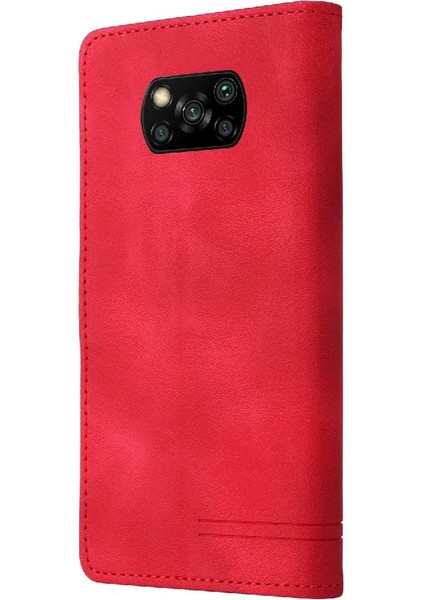 Xiaomi Poco X3 Için Flip Case Basit Iş Darbeye Cüzdan Kapak Çevirin (Yurt Dışından) modelleri
