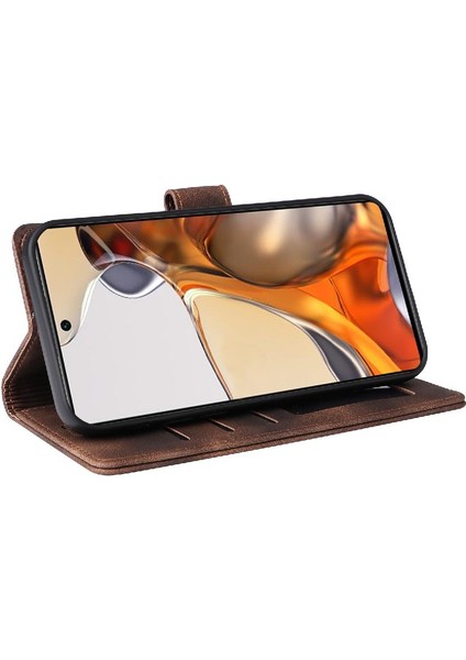 Xiaomi 11T/11T Pro Için Flip Case Basit Iş Deri Kılıf Darbeye (Yurt Dışından) indirimleri